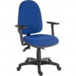 Ergo Trio Ergonomic High Back Fabric Operator Office Chair with Height Adjustable Arms Blue - 2901BLU0280 13033TK