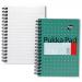 Pukka Pad Jotta A6 Wirebound Card Cover Notebook Ruled 200 Pages Metallic Green (Pack 3) - JM036 13038PK