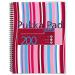 Pukka Pad Jotta A4 Wirebound Polypropylene Cover Notebook Ruled 200 Pages Pink Stripe (Pack 3) - JP018 13045PK