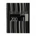 Pukka Pad Jotta A4 Wirebound Polypropylene Cover Notebook Ruled 200 Pages Black Stripe (Pack 3) - JP018(5) 13052PK