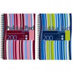 Pukka Pad Jotta A5 Wirebound Polypropylene Cover Notebook Ruled 200 Pages Assorted Stripe Colours (Pack 3) - JP021 13059PK