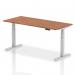 Dynamic Air 1800 x 800mm Height Adjustable Desk Walnut Top Silver Leg HA01008 13077DY