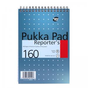 Pukka Pad 205x140mm Wirebound Card Cover Reporters Shorthand Notebook
