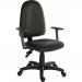 Ergo Twin High Back PU Operator Office Chair with Height Adjustable Arms Black - 2900PU-BLK0280 13096TK