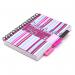 Pukka Pad A5 Wirebound Polypropylene Cover Project Book Ruled 250 Pages Assorted Stripe Colours (Pack 3) - PROBA5 13101PK