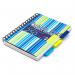 Pukka Pad A5 Wirebound Polypropylene Cover Project Book Ruled 250 Pages Assorted Stripe Colours (Pack 3) - PROBA5 13101PK