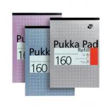 Pukka Pad A4 Refill Pad Ruled 160 Pages Metallic Assorted Colours (Pack 6) - REF80/1 13115PK
