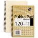 Pukka Pad Vellum A4 Wirebound Card Cover Ruled 120 Pages Yellow (Pack 3) - VJM/1 13129PK