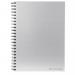 Pukka Pad A4 Wirebound Hard Cover Notebook Ruled 160 Pages Silver (Pack 5) - WRULA4 13143PK