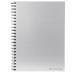 Pukka Pad A4 Wirebound Hard Cover Notebook Ruled 160 Pages Silver (Pack 5) - WRULA4 13143PK