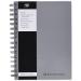 Pukka Pad A5 Wirebound Hard Cover Notebook Ruled 160 Pages Silver (Pack 5) - WRULA5 13150PK