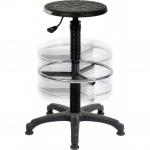 Teknik Polly Deluxe Draughter Polyurethane Stool Black - 18501164 13187TK