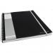 Pukka Pad A4+ Wirebound Polypropylene Cover Meeting Pad Ruled 160 Pages Ruled Black (Pack 3) - SBMETA4160 13192PK