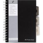 Pukka Pads A5 Wirebound Polypropylene Cover Project Book Ruled 250 Pages Black (Pack 3) - SBPROBA5 13213PK
