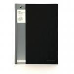 Pukka Pads A4 Casebound Hard Cover Notebook Ruled 192 Pages SilverBlack (Pack 5) - SBRULA4 13220PK