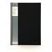 Pukka Pads A4 Casebound Hard Cover Notebook Ruled 192 Pages SilverBlack (Pack 5) - SBRULA4 13220PK