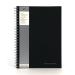 Pukka Pad A4 Wirebound Hard Cover Notebook Ruled 160 Pages Black (Pack 5) - SBWRULA4 13234PK