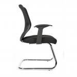 Nova Cantilever Mesh Back Reception/Boardroom/Visitors Chair Black - 1102 13250TK