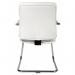 Deco Cantilever Retro Style Faux Leather ReceptionBoardroomVisitors Chair White - 1101WH 13257TK