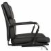 Deco Cantilever Retro Style Faux Leather ReceptionBoardroomVisitors Chair Black - 1101BLK 13271TK