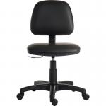 Ergo Blaster Medium Back PU Operator Office Chair without Arms Black - 1100PUBLK 13341TK