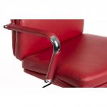 Deco Faux Leather Exec Chair Red