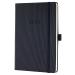 Sigel Conceptum Diary A5 Week To View 2024 Hard Cover Softwave Surface With Elastic Fastener And Pen Loop Black - C2412 13502SG