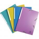 Forever Young Elasticated 3 Flap Folder Polypropylene A4 Assorted (Pack 4) 55190E 13553EX