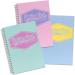 Pukka Pad Jotta A5 Wirebound Card Cover Notebook Ruled 200 Pages Pastel Blue/Pink/Mint (Pack 3) - 8629-PST 13612PK