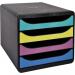 Forever Young Big Box Drawer Set Black With Coloured Drawers Forever Young 3104293D 13623EX