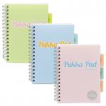 Pukka Pad A5 Wirebound Polypropylene Cover Project Book Ruled 200 Pages Pastel BluePinkMint (Pack 3) - 2013-PST 13626PK