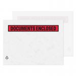 In the photograph of the Blake Document Enclosed Envelopes, you can see a pack of 1000 envelopes with a clear, printed design. Each envelope measures 235x175mm and features a secure peel and seal closure. These durable envelopes are perfect for mailing important documents and keep them protected during transport.