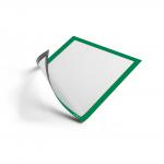 Durable DURAFRAME Magnetic Frame - Document Frame For Professional Internal Signage - A4 Green (Pack 5) - 486905 13733DR