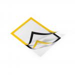 Durable DURAFRAME Self-Adhesive with Magnetic Frame - Document Frame For Internal Signage - A4 Yellow (Pack 2) - 487204 13740DR