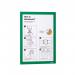 Durable DURAFRAME Self-Adhesive Sign & Document Holder with Magnetic Frame A4 Green (Pack 2) - 487205 13747DR