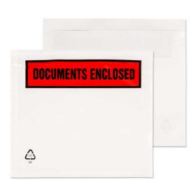 Blake Packaging Envelopes C7 Document Enclosed Wallet Printed Clear Peel and Seal 30mu 123x111mm (Pack 1000) - PDE12 13756BL