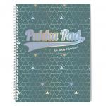 Pukka Pad Glee Jotta A4 Wirebound Card Cover Notebook Ruled 200 Pages Green (Pack 3) - 3008-GLE 13787PK