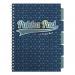 Pukka Pad Glee A4 Wirebound Polypropylene Cover Project Book Ruled 200 Pages Dark Blue (Pack 3) 13801PK