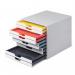 Durable VARICOLOR MIX 10 Drawer Unit Desktop Drawer Set with 10 Colour Coded Drawers and Label Inserts - 763027 13810DR