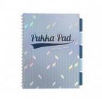 Pukka Pad Glee A4 Wirebound Polypropylene Cover Project Book Ruled 200 Pages Light Blue (Pack 3) 13815PK