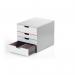 Durable VARICOLOR MIX 4 Drawer Unit Desktop Drawer Set with 4 Colour Coded Drawers - 762427 13824DR