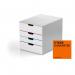Durable VARICOLOR MIX 4 Drawer Unit Desktop Drawer Set with 4 Colour Coded Drawers - 762427 13824DR