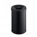 Durable SAFE Metal Waste Bin 60 Litre Capacity with Self-Extinguishing Lid for Fire Safety Black - 330701 13852DR