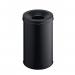 Durable SAFE Metal Waste Bin 30 Litre Capacity with Self-Extinguishing Lid for Fire Safety Black - 330601 13859DR