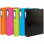 Pukka Brights Ring Binder Laminated Paper on Board 2 O-Ring A4 25mm Rings Assorted (Pack 10) BR-9449 13871PK