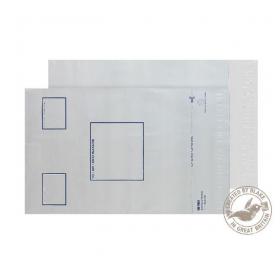 Blake Packaging Envelopes C4+ Polypost Polythene Wallet With Address Panel White Peel and Seal 50mu 320x240mm (Pack 100) - PE44/W/100 13882BL