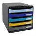 Exacompta Bee Blue Big Box 5 Drawer Unit 347 x 278 x 267mm Assorted Colours (Each) - 3094202D 13943EX