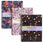 Pukka Pad Bloom A4 Plus Jotta Book Round Corners Assorted Designs (Pack 3) 9497(AST)-BLM 13962PK