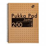 Pukka Pad Kraft A4 200 Page Jotta Book (Pack 3) 9565-KRA 13976PK