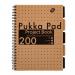 Pukka Kraft A4 200 Page Project Book (Pack 3) 9566-KRA 13983PK